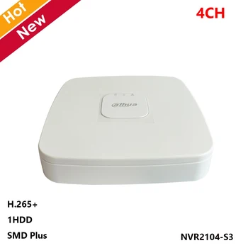 Dahua NVR2104-S3 4-Канальный Видеорегистратор Smart 1U 1HDD Сетевой Видеомагнитофон H.265 + PIR Сигнализация Обнаружения Движения 1SATA для Безопасности IP-камеры