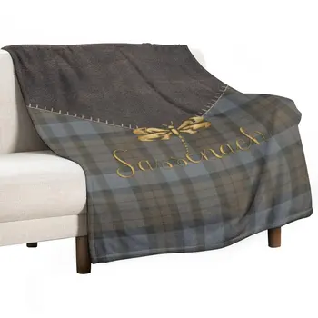 Плед из кожи и тартана - Саксония, подвижное одеяло, многоцелевое фланелевое одеяло, тяжелое одеяло